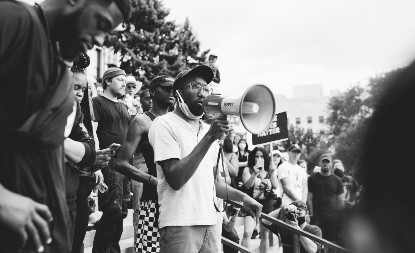 Black Lives Matter protester